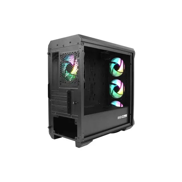 Genesis PC Case Irid 503 ARGB V2 MATX Mini Tower Window Black - Кутии и охлаждания<<<GENESIS компютърна