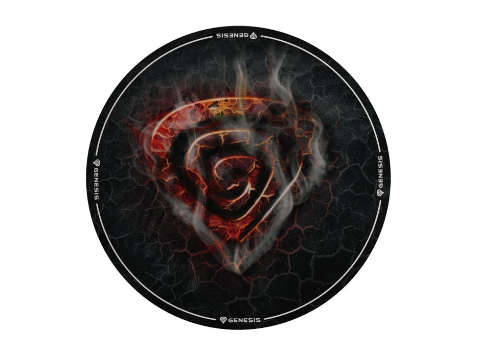 Genesis Protective Floor Mat Tellur 400 Round Lava 100cm - Геймърско оборудване<<<GENESIS компютърна
