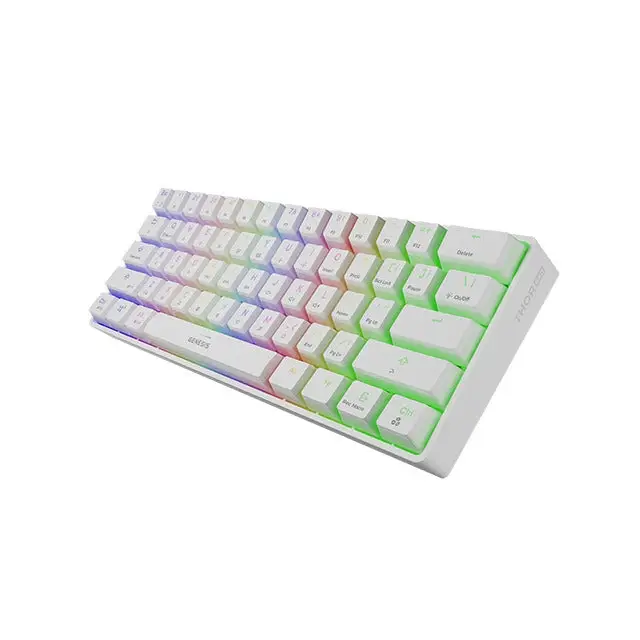 Genesis THOR 660 RGB Gaming keyboard RGB LED light US White Wireless/Wired Wireless connection Gateron Red Switch