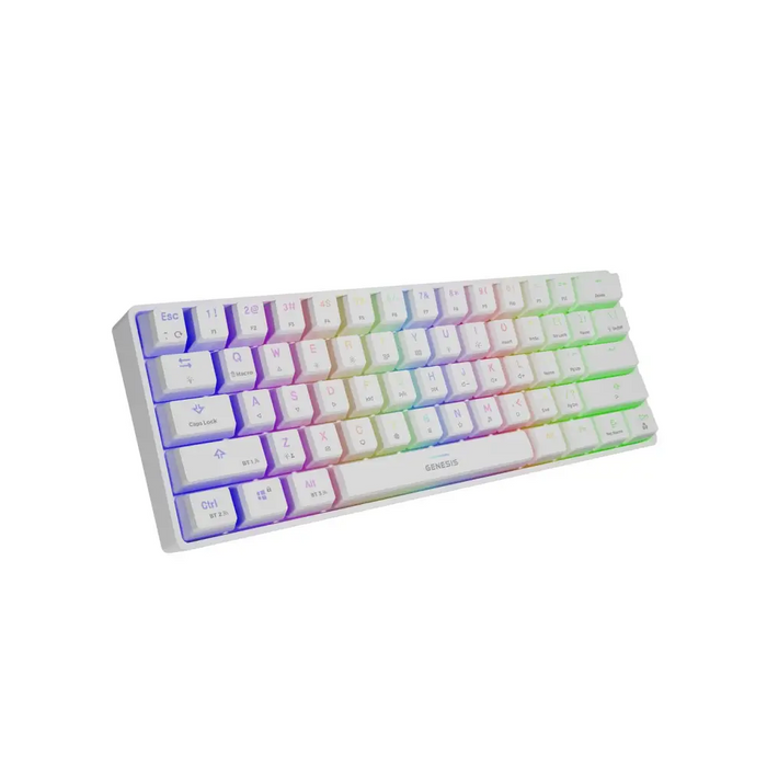 Genesis THOR 660 RGB Gaming keyboard RGB LED light US White Wireless/Wired Wireless connection Gateron Red Switch