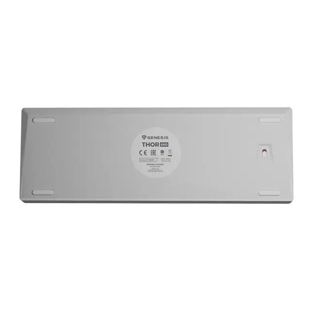 Genesis THOR 660 RGB Gaming keyboard RGB LED light US White Wireless/Wired Wireless connection Gateron Red Switch