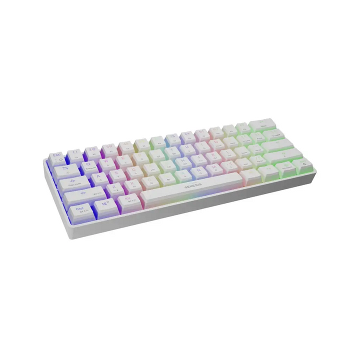 Genesis THOR 660 RGB Gaming keyboard RGB LED light US White Wireless/Wired Wireless connection Gateron Red Switch