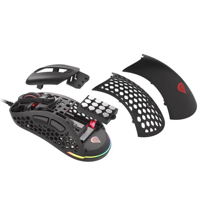Genesis Ultralight Gaming Mouse Xenon 800 16000 dpi RGB Black - Мишки<<<GENESIS компютърна