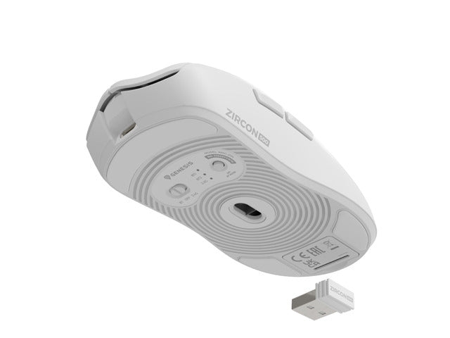 Genesis Wireless Gaming Mouse Zircon 500 10000Dpi White - Мишки<<<GENESIS компютърна