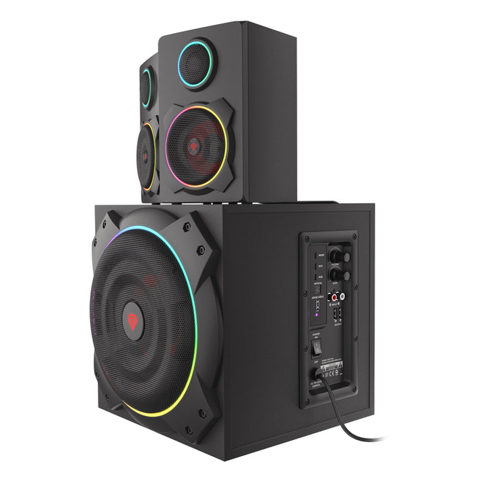 Genesis Speakers Helium 800BT 2.1 Bluetooth ARGB, Black