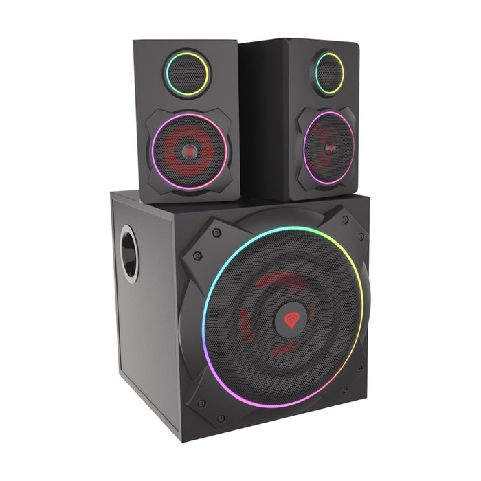 Genesis Speakers Helium 800BT 2.1 Bluetooth ARGB, Black