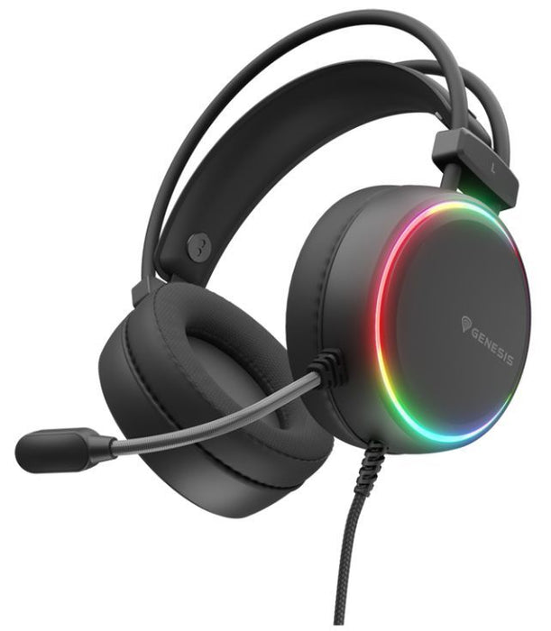 Genesis Headset Neon 613 G2 With Microphone RGB Illumination Black