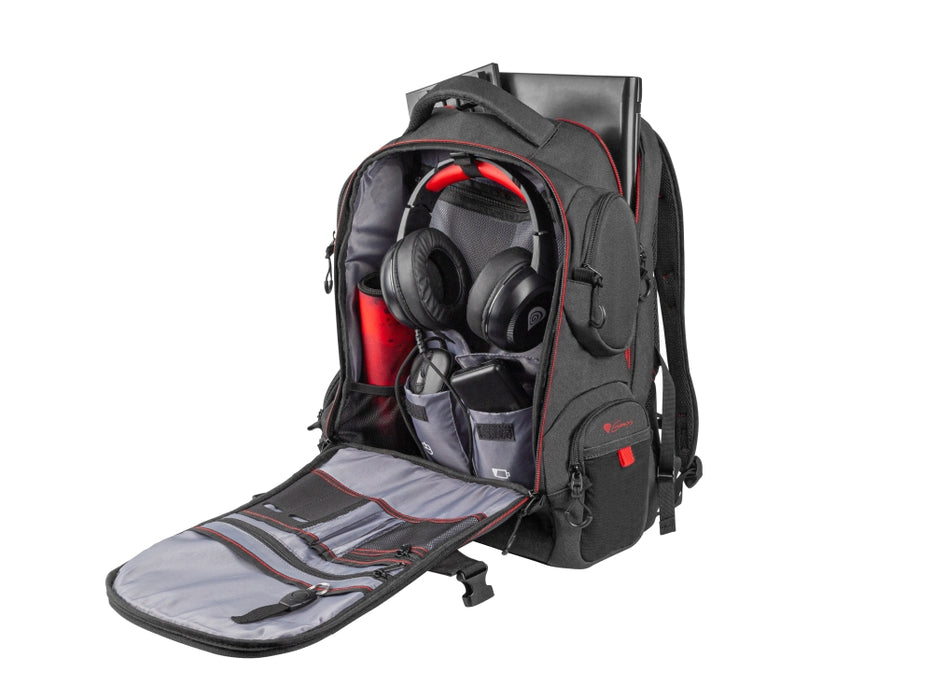 Genesis Laptop Backpack Pallad 550 Black 15,6"/17,3"