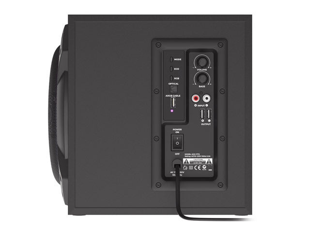 Genesis Speakers Helium 800BT 2.1 Bluetooth ARGB, Black