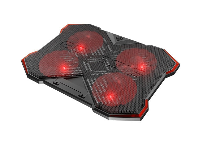 Genesis Laptop Cooling Pad Oxid 260 15.6-17.3 4 Fans, Led Light, 2 Usb