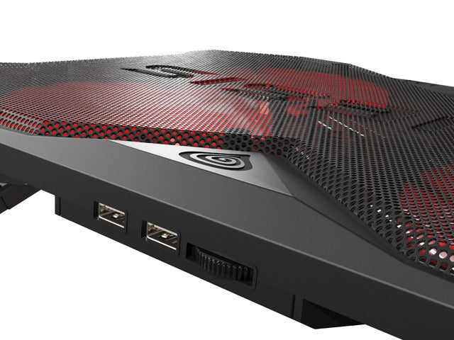Genesis Laptop Cooling Pad Oxid 260 15.6-17.3 4 Fans, Led Light, 2 Usb