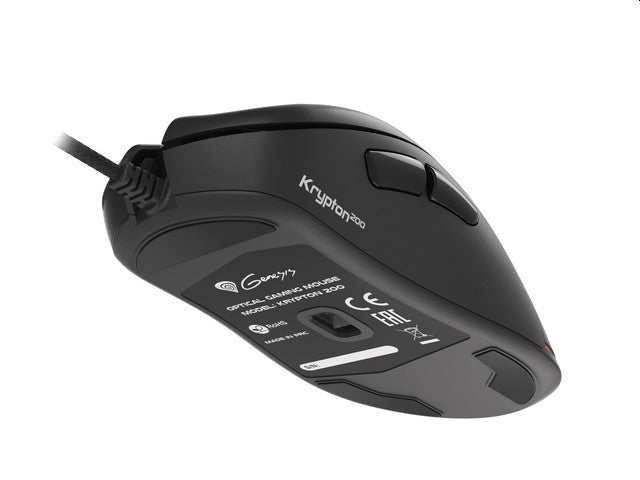 Genesis Gaming Mouse Krypton 200 Silent Optical 6400 DPI With Software Black