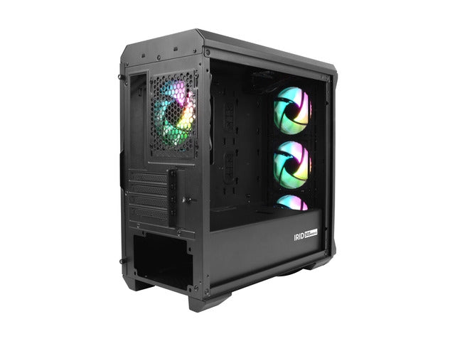 Genesis PC Case Irid 503 ARGB V2 MATX Mini Tower Window, Black