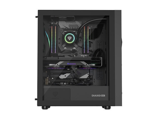 Genesis PC Case DIAXID 605F Mini Tower Window, Black