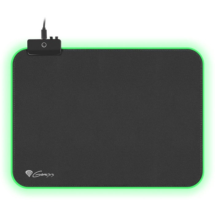 Gaming Mouse pad 350x250x4 mm GENESIS with non-slip base BORON 500 M RGB NPG-1508 and 11 RGB backlight modes