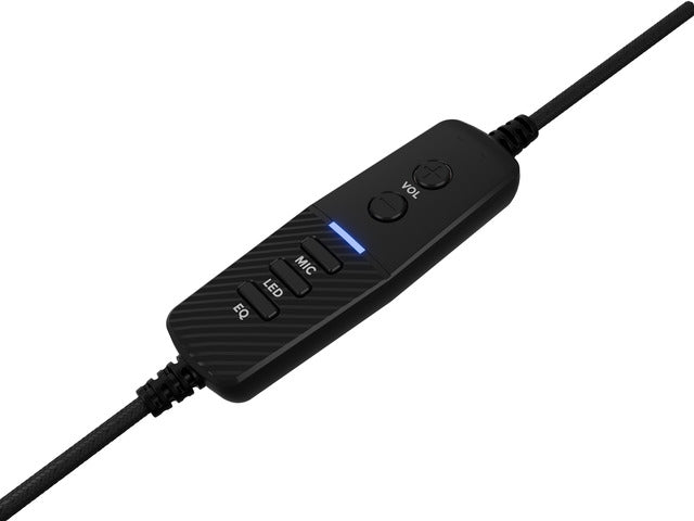 Genesis Headset Neon 764 with microphone, RGB illumination, USB, Black