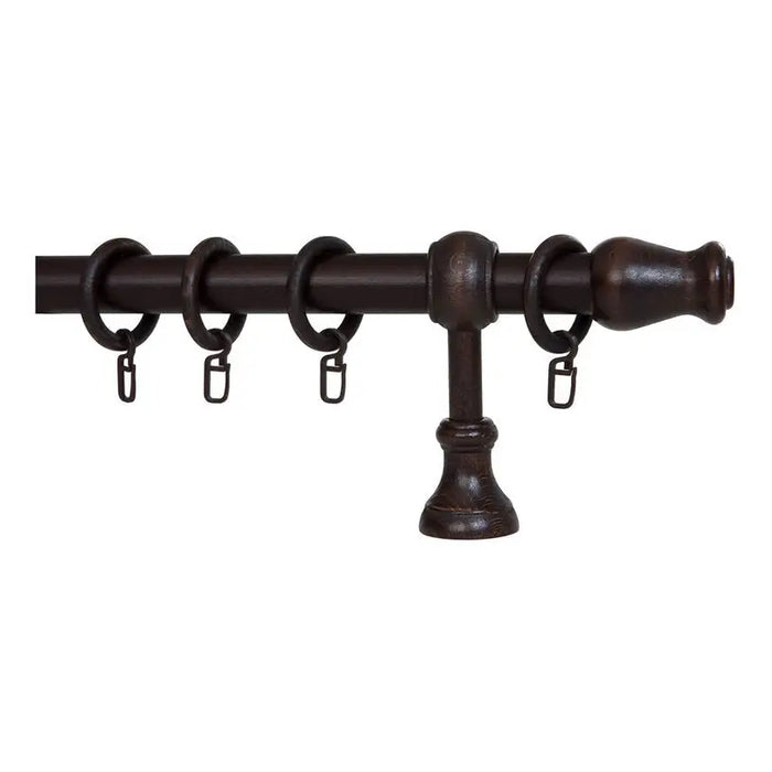 GENKOVSKI WOODEN CORNICE MODEL 4 120 CM. DARK WALNUT - Корнизи<<<Корнизи щори и пердета<<<Мебели и интериор<<<Praktiker