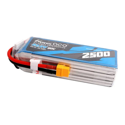 Gens ace 2500mAh 22.2V 80C 6S1P Lipo Battery Pack with XT60 plug - Lithium and NiMH<<<Batteries<<<RC models<<<InnproXML