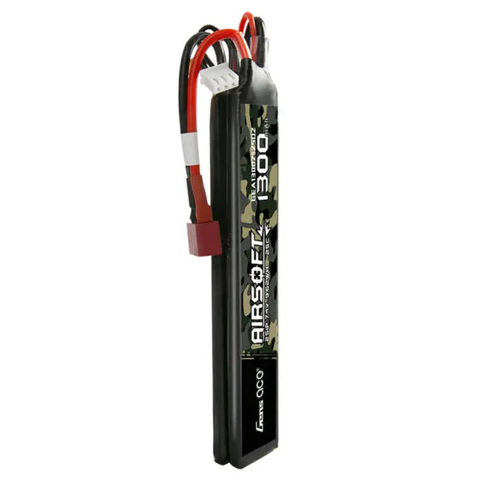 Gens ace 25C 1300mAh 2S1P 7.4V Saddle Airsoft Gun Lipo Battery with T Plug - Lithium and NiMH<<<Batteries<<<RC