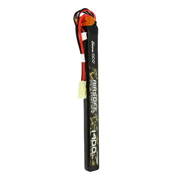 Gens ace 25C 1400mAh 3S1P 11.1V Airsoft Gun Lipo Battery with mini Tamiya Plug Connector - Lithium