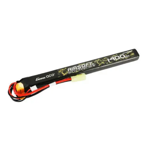 Gens ace 25C 1400mAh 3S1P 11.1V Airsoft Gun Lipo Battery with mini Tamiya Plug Connector - Lithium