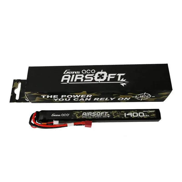 Gens ace 25C 1400mAh 3S1P 11.1V Airsoft Gun Lipo Battery with T Plug - Lithium and NiMH<<<Batteries<<<RC