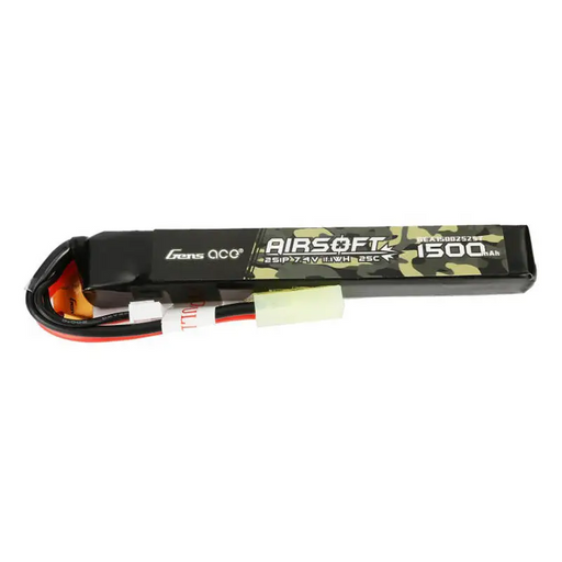 Gens ace 25C 1500mAh 2S1P 7.4V Airsoft Gun Lipo Battery with mini Tamiya Plug - Lithium and NiMH<<<Batteries<<<RC