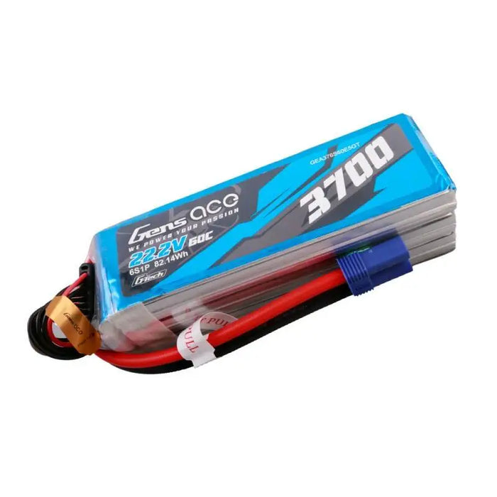 Gens ace G-Tech 3700mAh 22.2V 60C 6S1P Lipo Battery Pack - Lithium and NiMH<<<Batteries<<<RC models<<<InnproXML