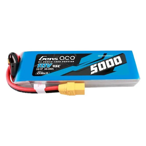Gens ace G-Tech 5000mAh 11.1V 45C 3S1P lipo battery with XT90 Plug - Lithium and NiMH<<<Batteries<<<RC