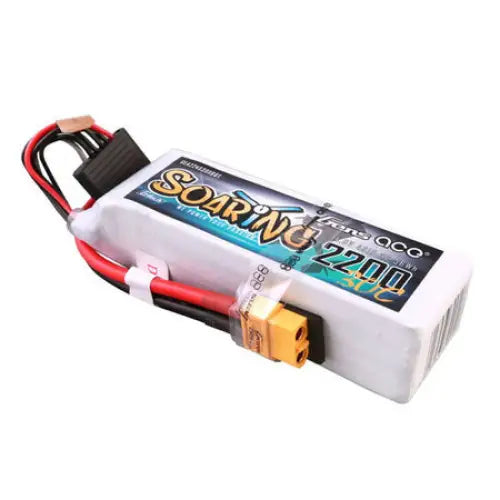Gens ace G-Tech Soaring 2200mAh 14.8V 30C 4S1P Lipo Battery Pack with XT60 plug - Lithium and NiMH<<<Batteries<<<RC