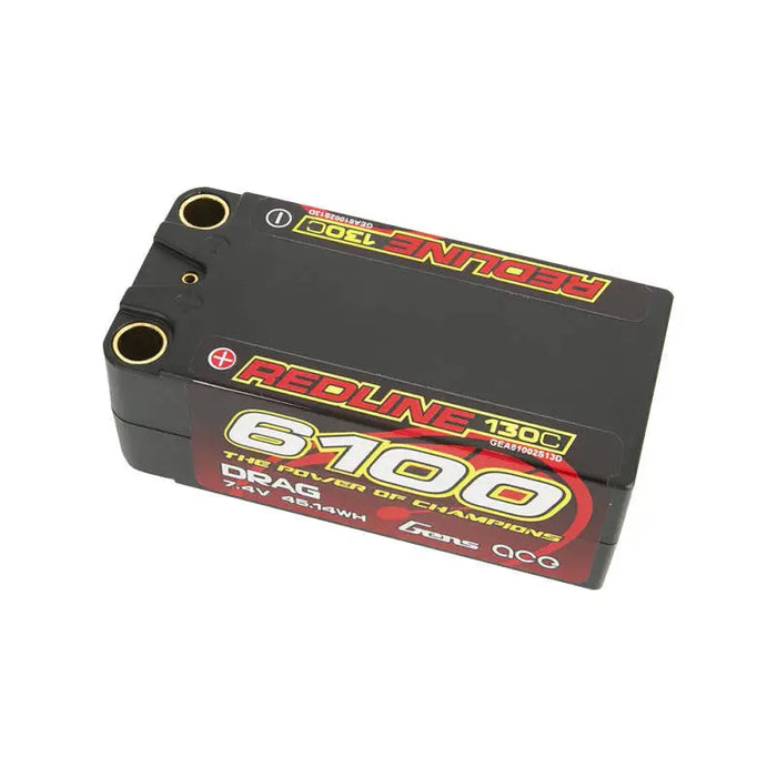 Gens ace Redline Series 6100mAh 7.4V 130C 2S2P HardCase 71# LiPo Battery - Lithium and NiMH<<<Batteries<<<RC