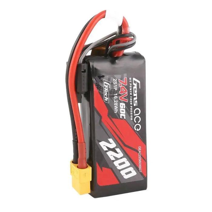 GensAce G-Tech LiPo 2200mAh 7.4V 60C 2S1P XT60 Battery - Lithium and NiMH<<<Batteries<<<RC models<<<InnproXML