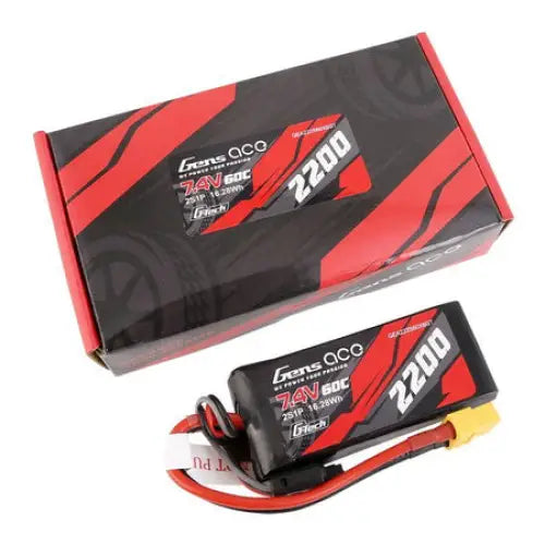 GensAce G-Tech LiPo 2200mAh 7.4V 60C 2S1P XT60 Battery - Lithium and NiMH<<<Batteries<<<RC models<<<InnproXML