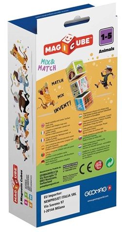 MAGNETIC CONSTRUCTOR GEOMAG MAGICUBE ANIMALS 3 1-5