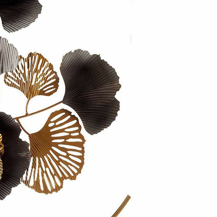 Hanging decoration Gift Decor Copper Golden Metal Flowers 60 x 150 x 7,5 cm Mural