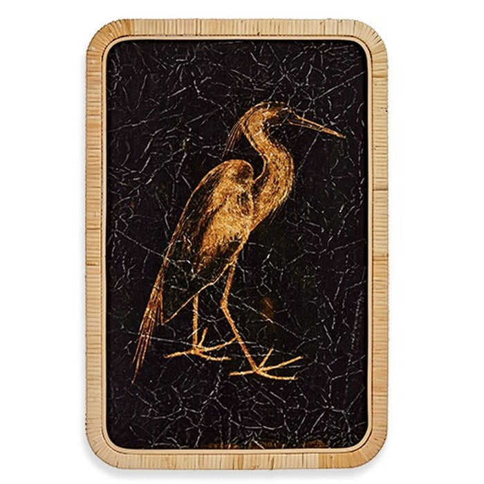 Canvas Gift Decor Heron 2 x 60 x 40 cm (6 Units)