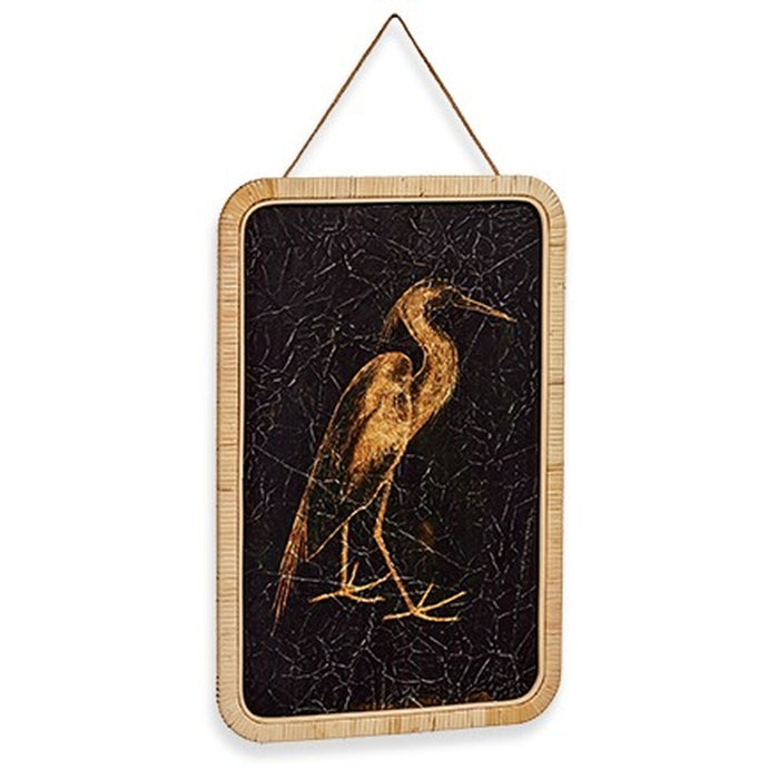 Canvas Gift Decor Heron 2 x 60 x 40 cm (6 Units)