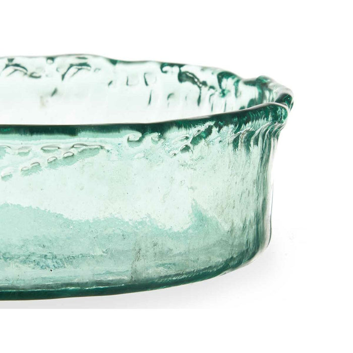 Centerpiece Gift Decor Transparent Crystal Recycled glass 30 x 8 x 30 cm (2 Units)