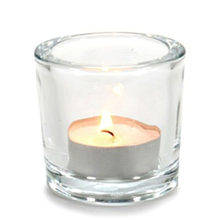 Candleholder Gift Decor Transparent Glass 6,5 x 6 x 6,5 cm (12 Units)