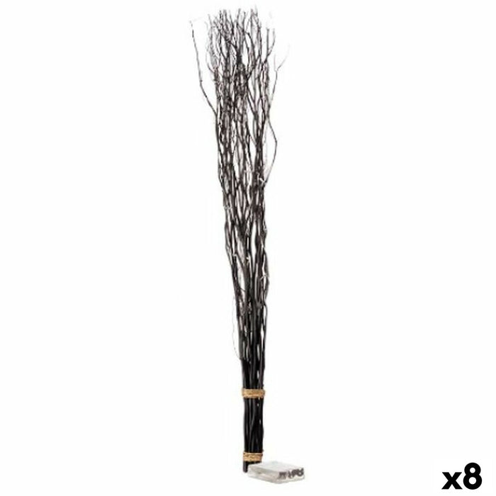 Bouquets Gift Decor Black Wood 7,5 x 120 x 7,5 cm LED Light (8 Units)
