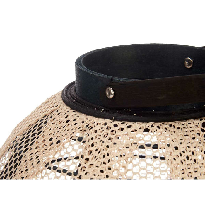 Lantern Gift Decor Black Beige Wood Cloth Glass Lantern 30 x 30 x 30 cm With handle (2 Units)