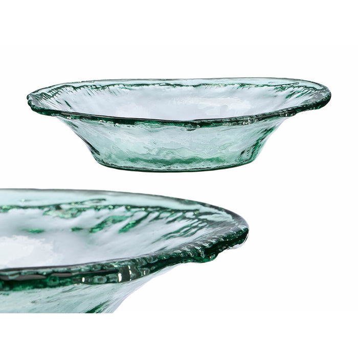 Centerpiece Gift Decor Transparent Glass 42 x 9 x 29,5 cm (4 Units)