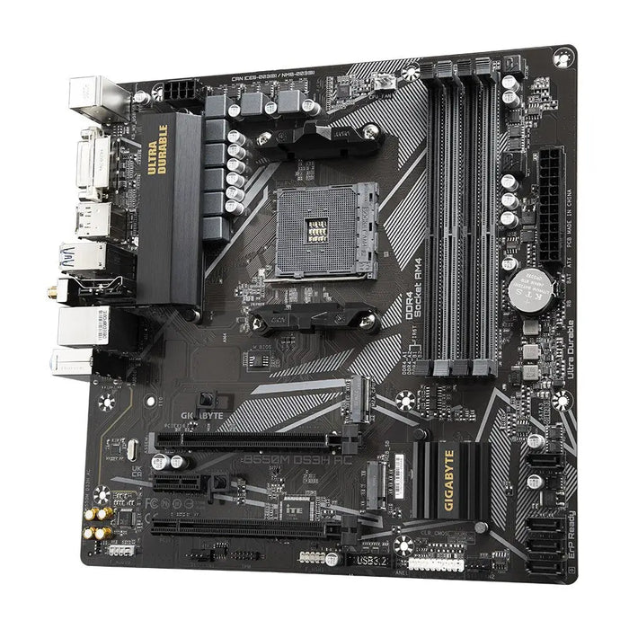 Gigabyte B550M DS3H Socket AM4 micro ATX AMD B550 - Дънни платки<<<Компютърни компоненти<<<ValiAPI