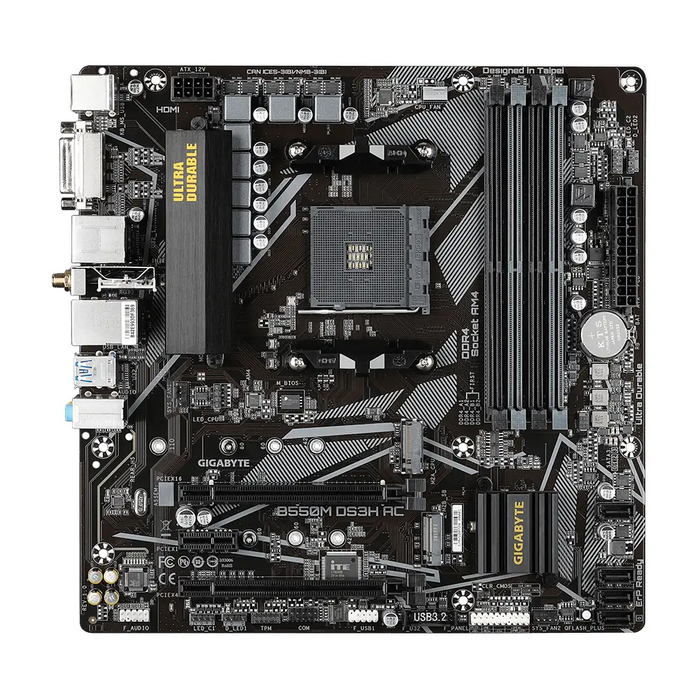 Gigabyte B550M DS3H Socket AM4 micro ATX AMD B550 - Дънни платки<<<Компютърни компоненти<<<ValiAPI