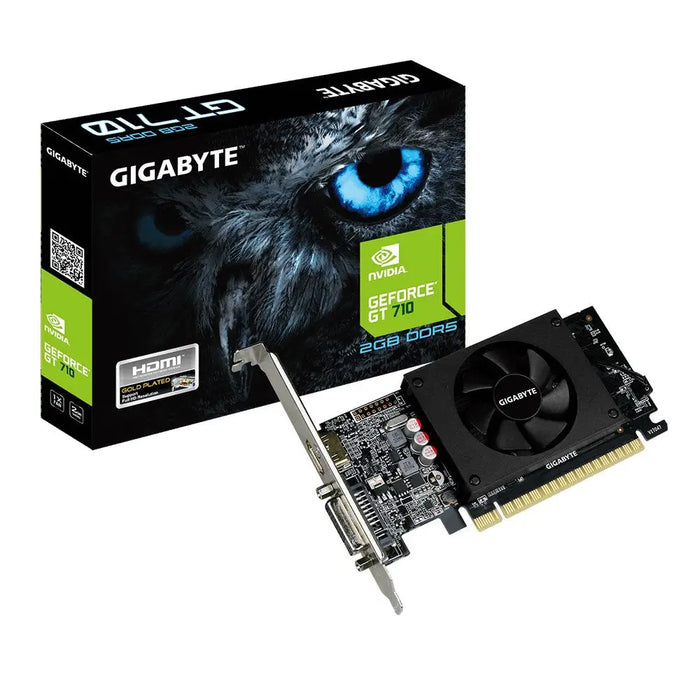 Gigabyte GV-N710D5-2GL graphics card NVIDIA GeForce GT 710 2 GB GDDR5 - Видео карти<<<Компютърни компоненти<<<ValiAPI