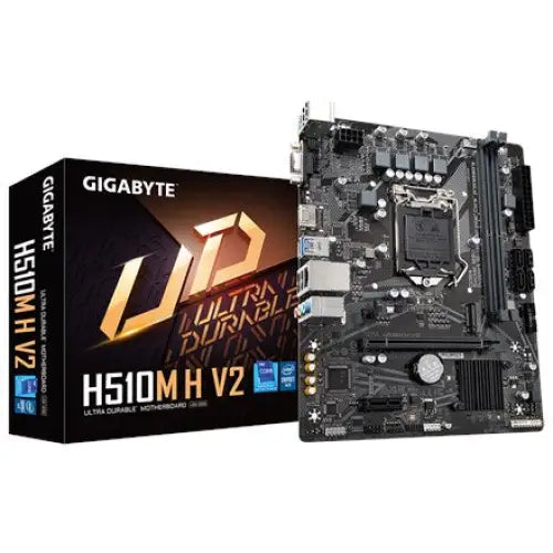 GIGABYTE H510M H V2 Motherboard - Supports Intel Core 11th CPUs up to 3200MHz DDR4 (OC) 1xPCIe 3.0 M.2 GbE LAN USB 3.2