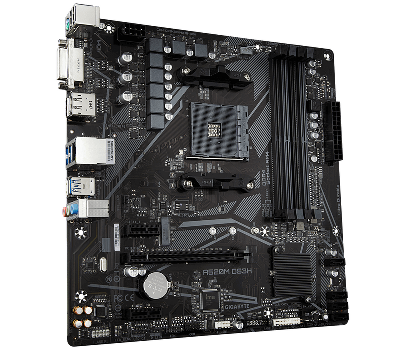 Motherboard GIGABYTE A520M-DS3H V2, Socket AM4