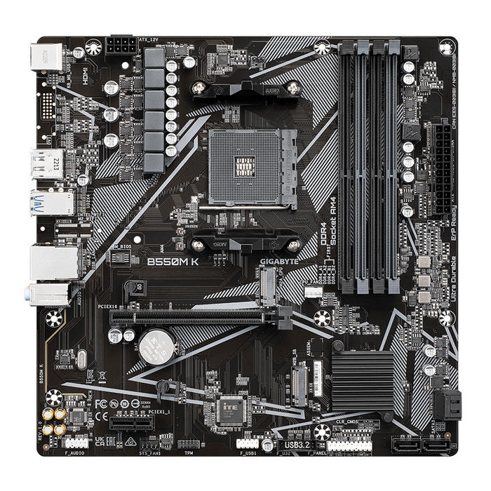GIGABYTE B550M K 4 x DDR4 motherboard