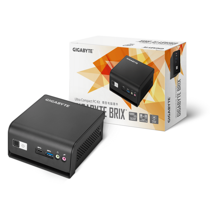Desktop computer Gigabyte Brix Intel Pentium N6005 up to 2.8 GHz, 1 x SO-DIMM DDR4, m.2 SSD