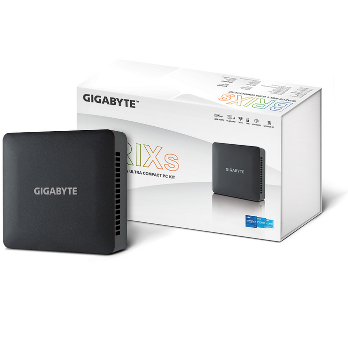 Desktop computer Gigabyte Brix BRi7H, Intel Core i7-1355U, 2 x SO-DIMM DDR4 slot, M.2 2280 slot